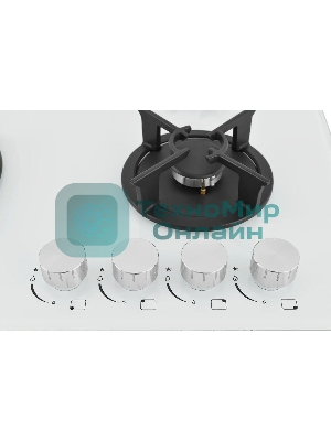 Варочная панель газ ZUGEL ZGH603W, белая