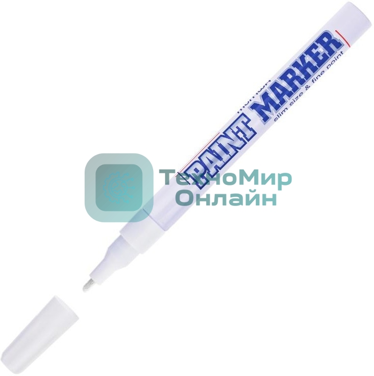 Маркер-краска Slim 2мм нитро-основа белый MunHwa Б0048234