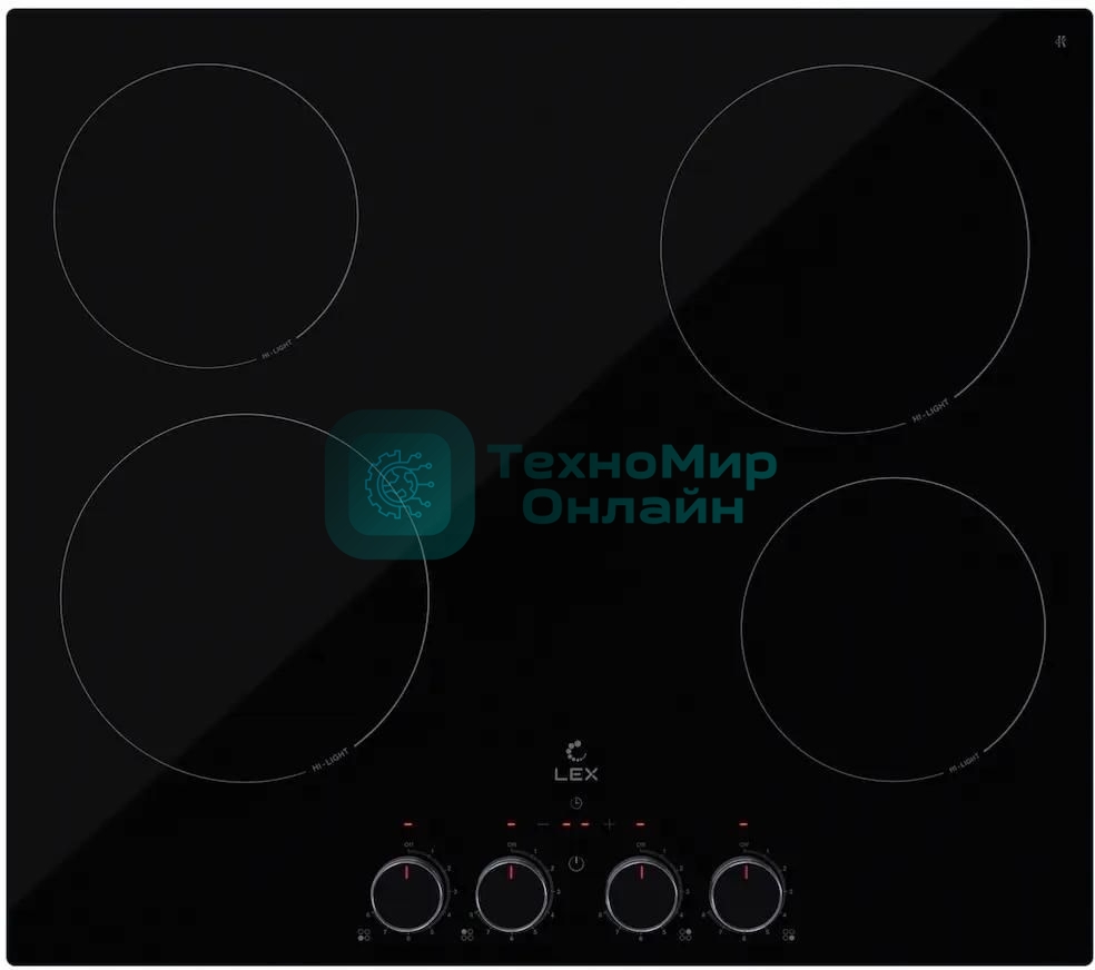 Варочная поверхность Lex EVH 6040 M BL черный