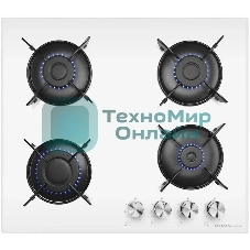 Газовая варочная панель HOMSair HGG641EWH независимая, белый