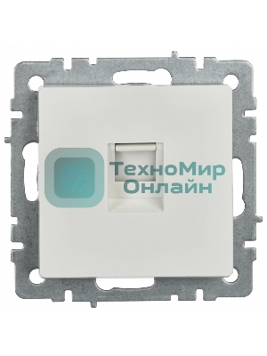 Розетка компьютерная IEK BRITE РК11-БрБ RJ45 кат.6 белый