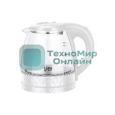 Чайник электрический Homestar HS-1053 1,2 л,стекло/пластик, белый (106464)