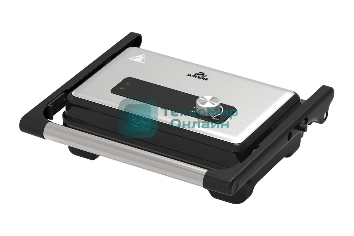 Гриль электрический Добрыня DO-5203 2000Вт, мех.управление