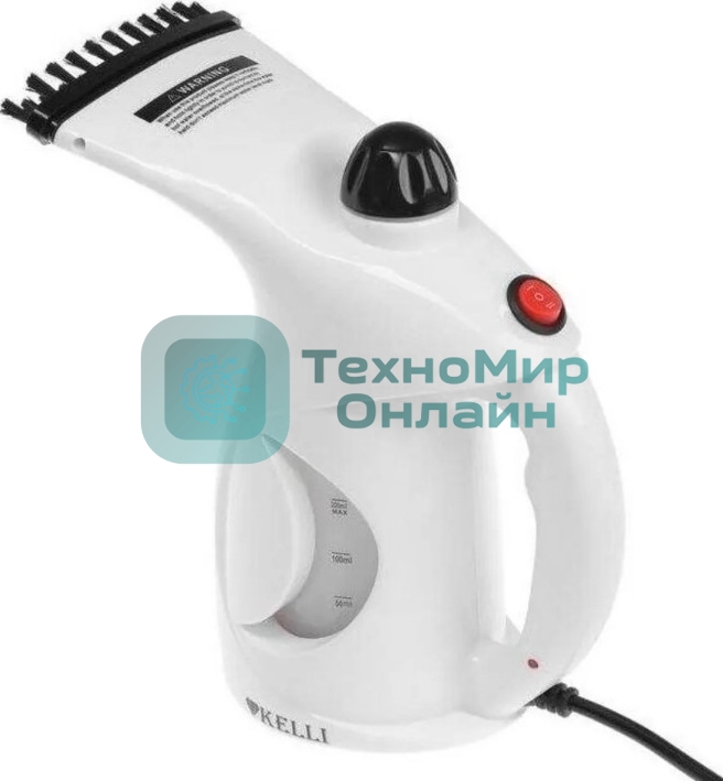 Отпариватель Kelli КL-316 белый, 1650 Вт, 20 г/мин, 250 мл