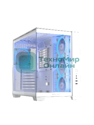 Корпус ASUS A32 Plus, Midi-Tower, белый, 4 x 120 мм