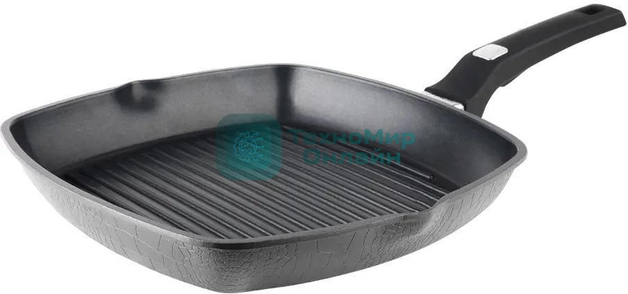 Сковорода-гриль Rondell Escurion Grey RDA-1124, 28 см, без крышки, серый