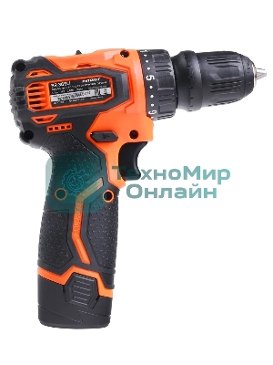 Дрель-шуруповерт Patriot BR 369Li, 12 В, 2 Ач, 35 Нм, бесщеточный