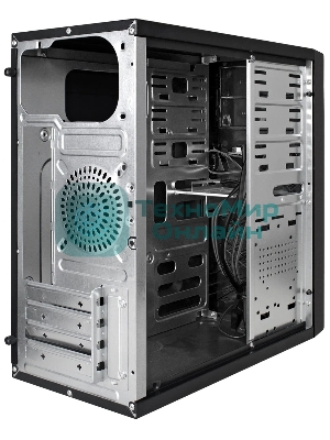 Компьютерный корпус Minitower ExeGate BA-203U-UNS500 (mATX, БП UNS500 с вент. 12см, 3хUSB+1хUSB 3.0, аудио, черный)