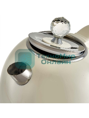 Чайник электрический Delta LUX DE-1018 (1,7 л. металл/пластик) белый