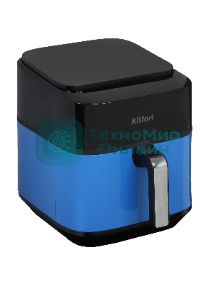 Аэрогриль Kitfort КТ-2263 синий/черный, 1800 Вт, 6.3 л, сенсор, 8 программ