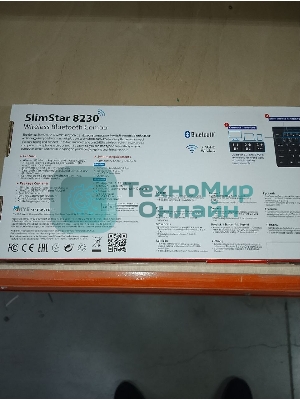 (Поврежденная упаковка) Комплект клавиатура+мышь беспроводной GENIUS SlimStar 8230 черный (USB, 1200dpi) (31340015408)