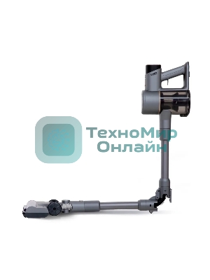 Пылесос вертикальный BQ VCA1004W серый, питание от аккумулятора, 50 Вт, уборка сухая/влажная, пылесборник 0.6 л, работа от АКБ max 35 мин.