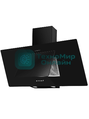 Вытяжка наклонная Maunfeld Tower 90 черный, 90 см, 700 куб. м/ч, 66 дБ