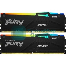 Оперативная память Kingston Fury Beast AMD, DDR5, 64Gb (2x32 Gb), 6000 MHz, CL36, радиатор, черный