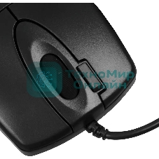Мышь проводная A4Tech OP-620D черный, 1000 dpi, USB, кнопки - 4