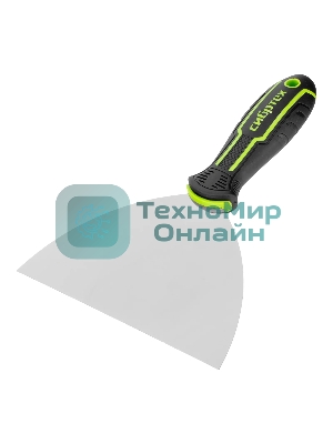 Шпательная лопатка из нержавеющей стали Сибртех 150 мм, двухкомпонентная рукоятка