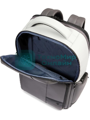 Рюкзак мужской Piquadro Wollem Rubber CA6239W129W/GRN серый/черный полиуретан