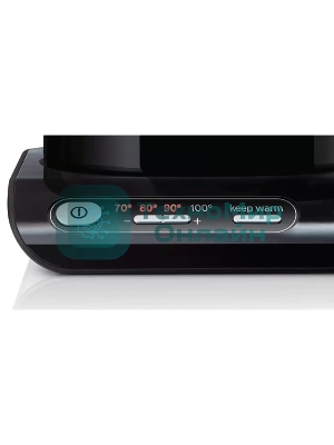 Электрочайник Bosch TWK8613P черный, 1.5 л, 2400 Вт, скрытый нагревательный элемент, поддержание температуры