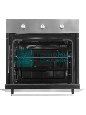 Газовый духовой шкаф Beko BBIGT21100X с откидным электрическим грилем; автоматический электроподжиг; поворотные переключатели; металлические направляющие; объем - 72л; 3 стекла дверцы; 1 решетка; 1 противень; вертел. Цвет нержавеющая сталь; Материал панели управления Металл	нержавеющая сталь