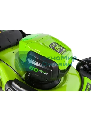 Газонокосилка аккумуляторная GreenWorks GD60LM46HPK4, 60 В, 4 Ач