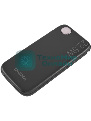 Портативный аккумулятор Digma DGPF10B 10000mAh QC3.0/PD3.0 22.5W 3A USB-A/USB-C черный