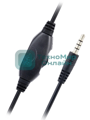 Гарнитура Ritmix RH-544M чёрный, проводная, 3.5 мм