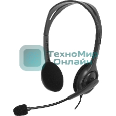 Гарнитура Logitech H111 чёрный, проводная, 3.5 мм