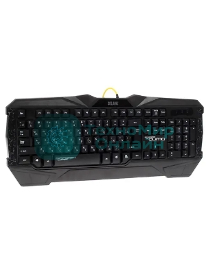 Комплект клавиатура+мышь Qumo Solaris проводной, USB, 2200 DPI, чёрный