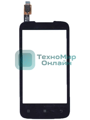 Сенсорное стекло (тачскрин) для Lenovo A376, черное