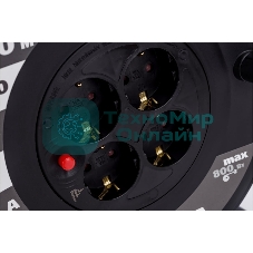 Удлинитель на катушке 4х30 м 2P+PE 16А УК30 с термозащ. 3х1.5 кв.мм GENERICA IEK WKP20-16-04-30-G