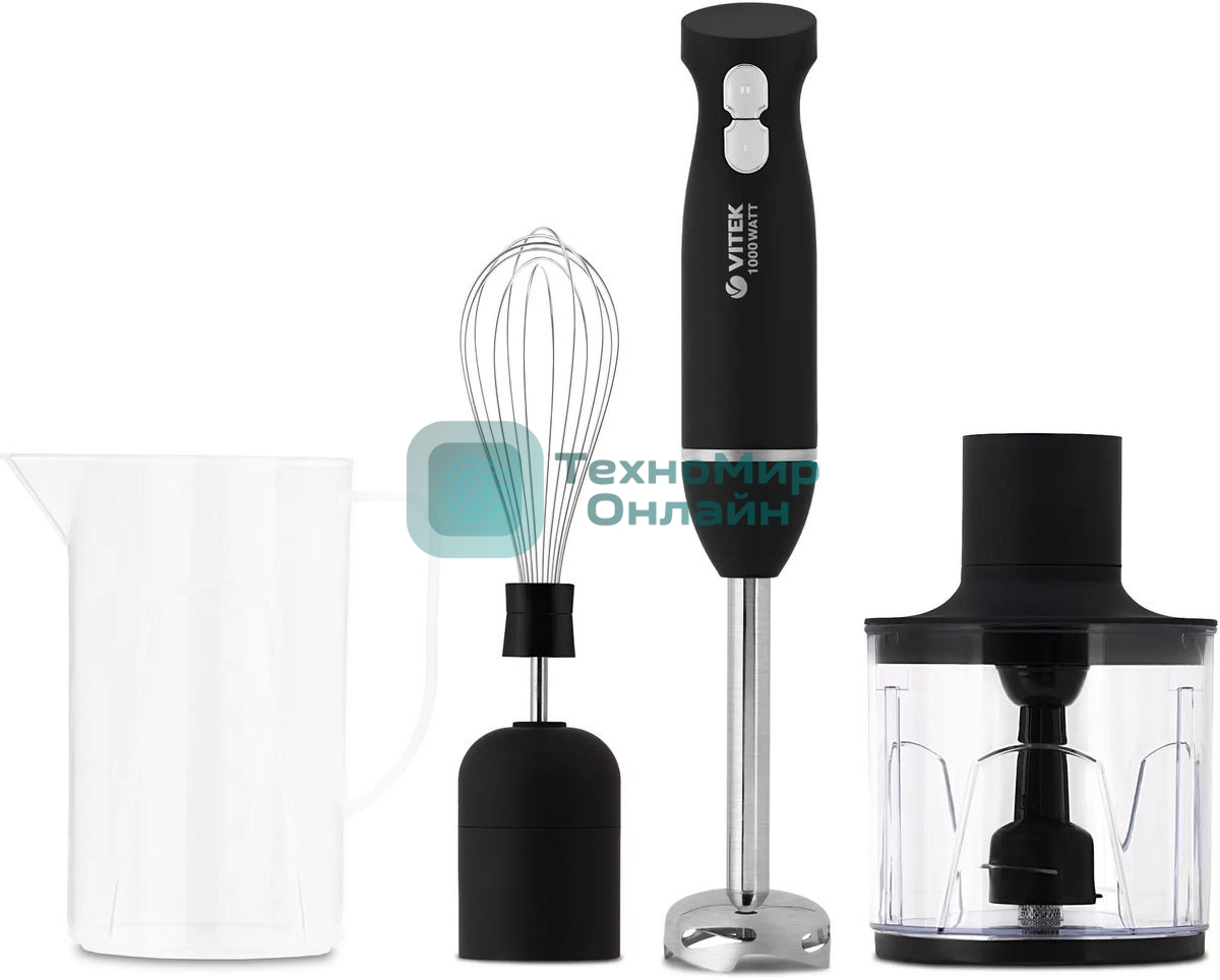 Блендер погружной Vitek VT-8527 1000Вт, черный