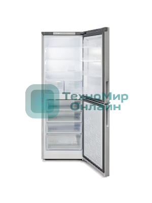 Холодильник Бирюса М6131 металлик двухкамерный 210/135 л морозилка снизу, автоматическое оттаивание