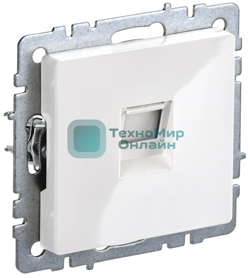 Розетка компьютерная IEK BRITE РК11-БрБ RJ45 кат.6 белый