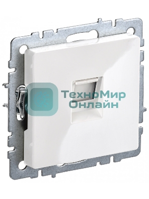Розетка компьютерная IEK BRITE РК11-БрБ RJ45 кат.6 белый