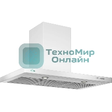 Вытяжка каминная Elikor Квадра 90П-650-К3Д белый, 90 см, 650 куб. м/ч, 56 дБ