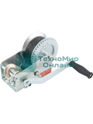 Лебедка шестеренчатая Matrix тяга - 0,8 т, 7,5 м, ленточная