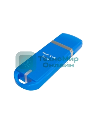 Флешка USB Maxvi P3 sky blue (FD64GBUSB20C10P3), 64GB, USB 2.0, R/W 20/10, синий