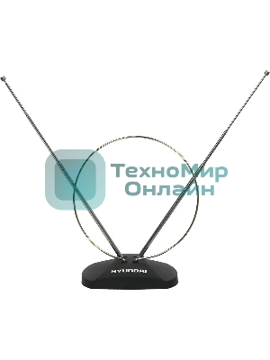 Антенна телевизионная Hyundai H-TAI120 3дБ пассивная черный