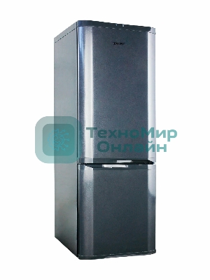 Холодильник DON R-280 G графит двухкамерный 200/90л морозилка снизу
