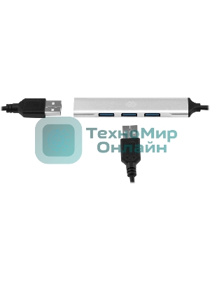 USB-концентратор Digma DHUB-4USB-AC-2.0, USB-C + USB-A, USB 2.0 4 портов, USB