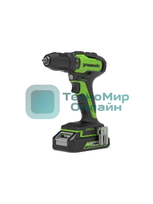 Дрель-шуруповерт GREENWORKS 3704007UA, 24 В, 0 Ач, 90 Нм, бесщеточный