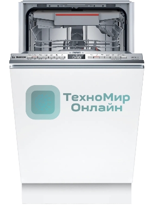 Встраиваемая посудомоечная машина Bosch SPV4HMX65Q, серебристый, 45 см, 10 компл., 45 дБ, класс A+