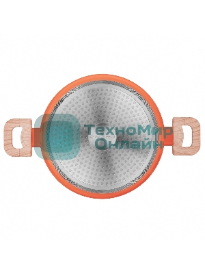 Кастрюля Maunfeld MARTA MCS41FA06CL из кованого алюминия со стеклянной крышкой, 24 см, 4,1 л.