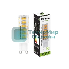 Лампа светодиодная Feron LB-433 7W 230V G9 4000K
