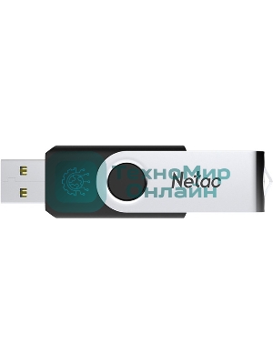 Флешка USB Netac U505 (NT03U505N-256G-32BK), 256Gb, USB 3.0, R/W 110/45, черный/серебристый