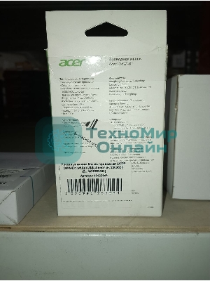 (Поврежденная упаковка) Мышь проводная ACER OMW401 белый (USB, 4 кнопки, 2000dpi) (ZL.MCEEE.030)