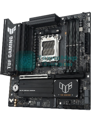 Материнская плата ASUS TUF GAMING B850M-PLUS II, AM5, AMD B850, 4xDDR5, 4xSATA, 3xM.2, 1xPCIe 5.0 x16, 1xPCIe 4.0 x1, 1xHDMI, 1xDP, 1x2.5Gb LAN, 1xUSB-C 20Gbps, 3xUSB-A 10Gbps, 4xUSB-A 5Gbps, 4xUSB-A 2.0, 3x3.5 мм, 7.1, mATX