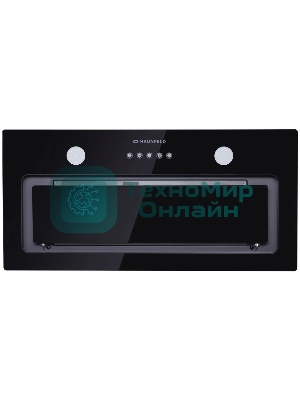 Вытяжка встраиваемая Maunfeld Trapeze 601GG черный, 60 см, 1150 куб. м/ч, 54 дБ