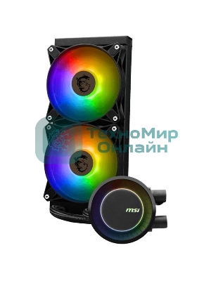 Система жидкостного охлаждения MSI MAG CORELIQUID E240 2x ARGB Fan LGA 1200/1700 AM5/AM4 (306-7ZW5E17-C24)