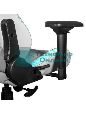 Кресло KFA2 Gaming Chair 01 RGB SE белый, экокожа, RGB-подсветка, подголовник